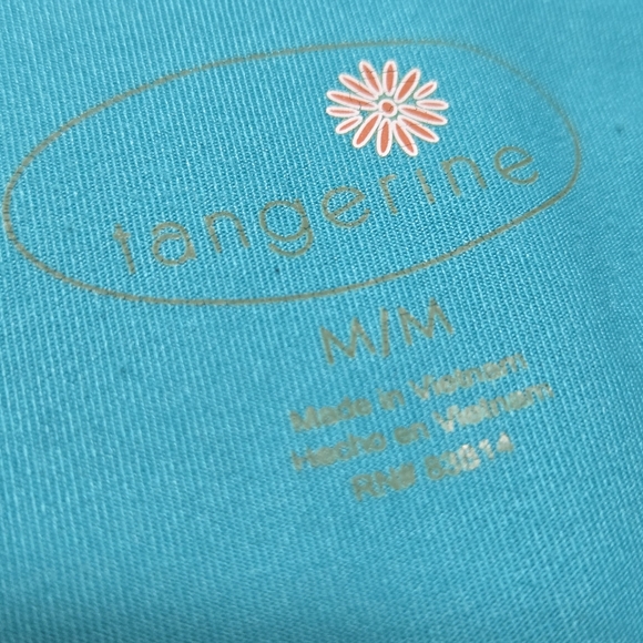 Tangerine Athletic Jacket yoga walking running hiking boating thumbholes, M - Picture 10 of 12